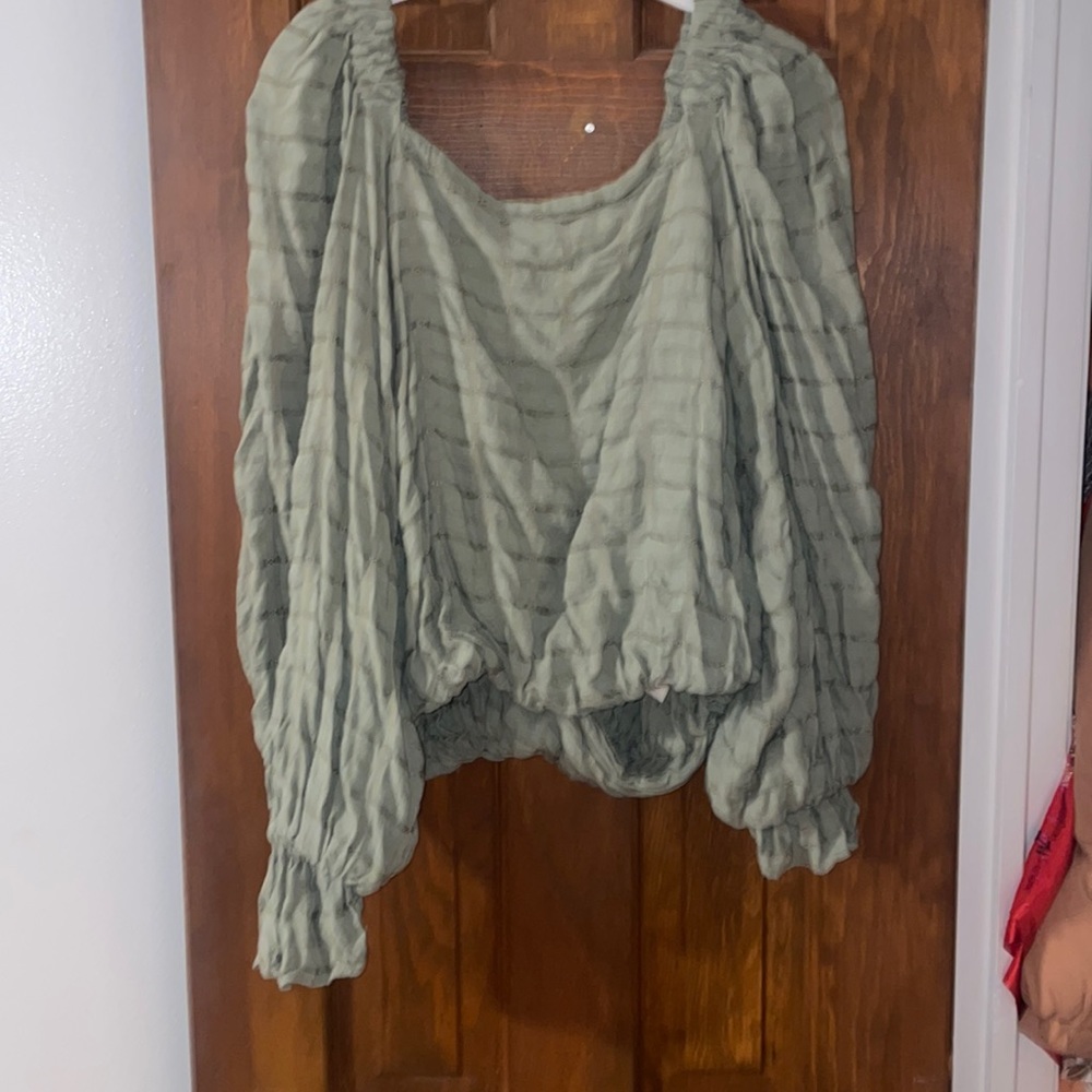 Free people long sleeve blouse